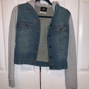 BDG urban outfitters hooded jean jacket